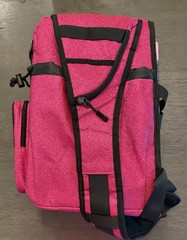 GOTURE Pink/Black Fishing Backpack, Plastic, Shoulder Strap, 3 Tackle Boxes