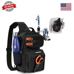 BlowBak Tactical Sling Tackle Bag-Lightweight Fishing Backpack Storge Fishing…