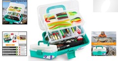 Complete Fishing Gear: 321Pcs Tackle Box and Lures Set, Perfect Gift for Anglers