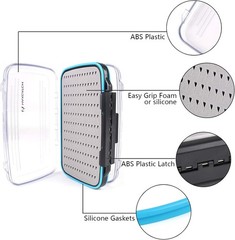 Versatile Waterproof Fly Box – Double-Sided Foam Storage for Fishing Adventures