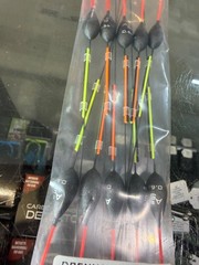 MATCH FISHING TACKLE – DRENNAN POLE FLOATS, 10 x AS8, 0.6g, MULTI PACK