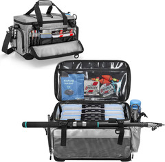 Fishing Tackle Bag with Hard Bottom for 3700/3600/3500 Tackle Box
