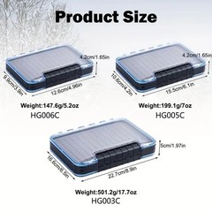 X Large Long Nymph Waterproof Strong Double Sided ABS Fly Box