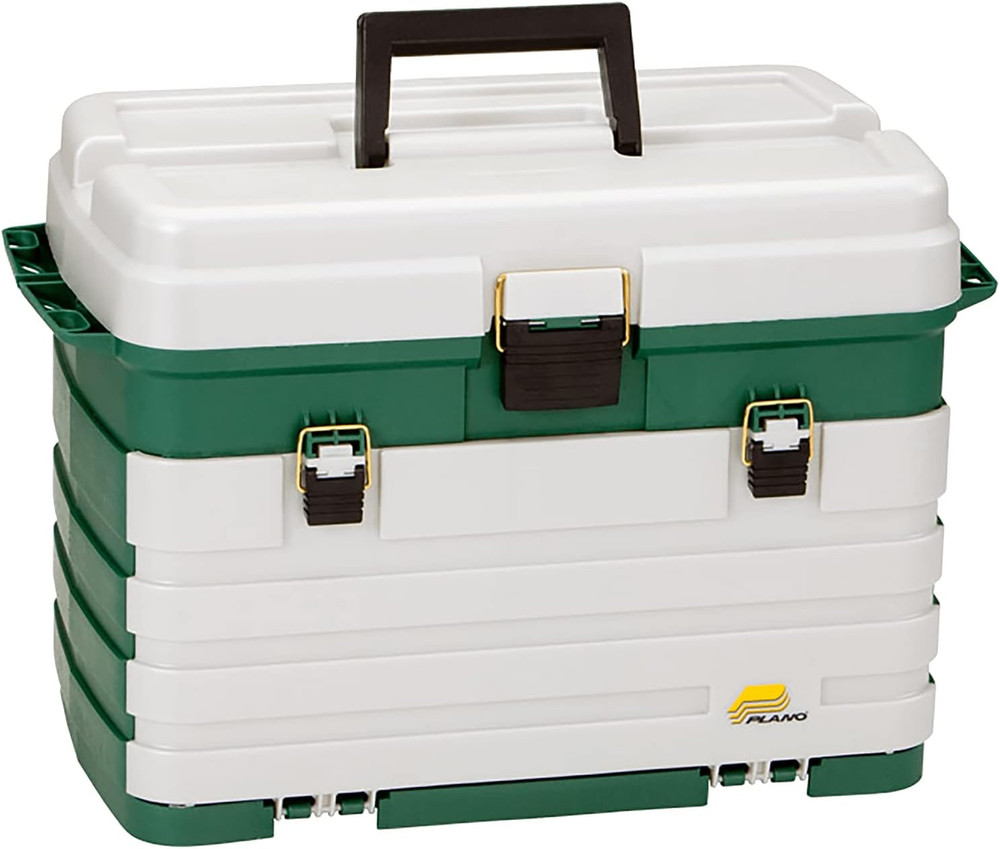 4-Drawer Tackle Box Green Metallic/Silver ,One Size