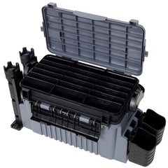 Fishing Tackle Box Organizer w/ Shoulder Strap + 2 Rod Holder + 2 Cup Holder