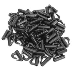 120Pcs Clevis Rotates Snaps Black Fishing Tackle Fast Change Accessories