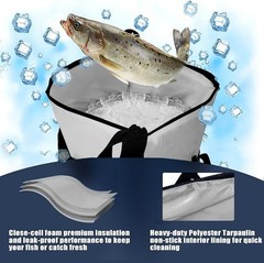 Insulated Fish Cooler Bag for Fishing 41x17In 50x20In 60x24In,Insulated Fish