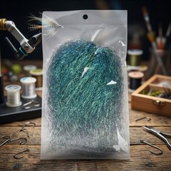 Synthetic Angel Hair Mylar Filament 24.5 cm x 14 cm for Streamer Fly Tying