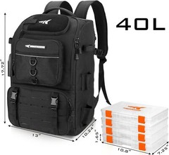 KastKing Karryall Fishing Tackle Bag With Rod Holder 4 Tackle Boxes 40L Backpack