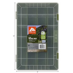Large Plastic Fishing Tackle Box 3700 2-Pack Storage Organizer Case with Trays