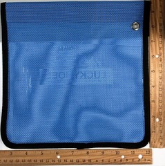 2 Single pocket fishing tackle storage bag 9.5 X 9.5 in. lures leader wire or?