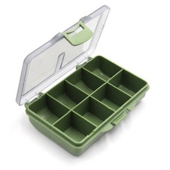 1-8Compartments Storage Box Carp Fishing Tackle Boxes Bait 105*65 *24mm Portable