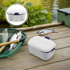 Durable Fishing Plastic Worm Storage Box with Moisture Seal Insulated