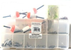 1 Count Eagle Claw Fishing Tackle Company Co. Cabela’s Walleye Kit 190 Pieces