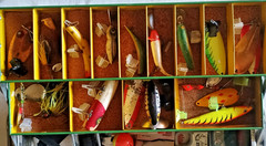 Vintage My Buddy Tacklemaster Alum. 4-Tray Tackle Box With Contents