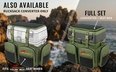 Water Resistant Fishing Tackle Seat Box, 127kg Capacity with Tailored Organizers