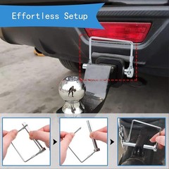 2 Pack 3/8×2-3/4in Trailer Coupler Pin, Heavy Duty Hitch Pin Towing Hitch Acc…