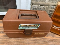 Redding Old Pal 13X7 & Fenwick 30 14×11 Vintage Tackle Box Fish Fishing USA