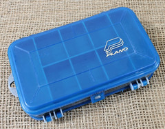 Plano 3213 Blue Double Sided Tackle Box Mini Magnum Fishing Storage Vintage USA