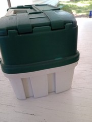 Plano 3-Tray Tackle Box w/Duel Top Access Dark Green Metallic/Off White 620306