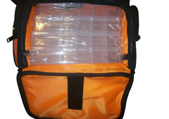 Lixada Black & Orange Fishing Tackle Small Backpack with Rain Cover (C3)
