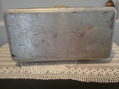 Vtg UMCO Co Model 205A Tackle Box Aluminum 3 Tray Fishing 18″x8″x8″ Lures & Gear