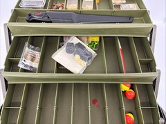 Flambeau Three Tray Tackle Box W/ Rapala Fillet – Zebco 33 Micro Reel