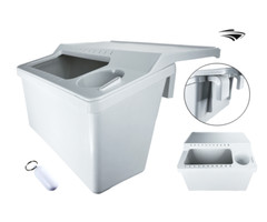 Pactrade Marine Kayak Boat White Storage Bin 22 Lure Slots Gunwale Fillet Table