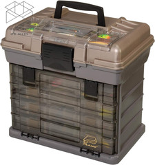 Guide Series Stowaway 4-By Rack System Tackle Box, Holds 4 3700 👍👌
