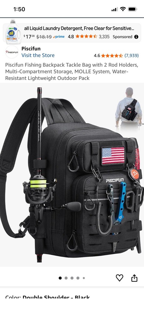 PISCIFUN BACKPACK with ROD HOLDER – NEW