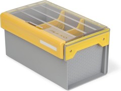 EDGE Premium Plastics and Bulk Tackle Utility Box Clear Yellow Rust-Resistant