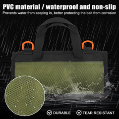 Fishing Lure Bag Lure Wraps Bait Organizer,6 Pockets Large Capacity PVC Portecti