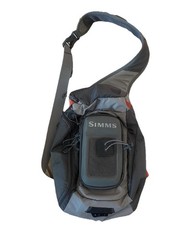 Simms Freestone Shoulder Tactical Fishing Sling Pack Gray EUC