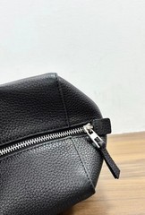 MASSIMO DUTTI WOMAN SS26 BLACK Nappa leather west satchel bag