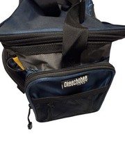 Okeechobee Fats Navy Blue & Gray Fishing Tackle Bag Soft Sided Adjustable Strap