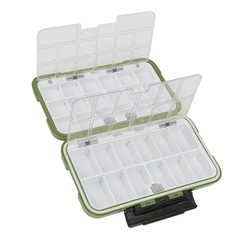 ABS Waterproof Fishing Tackle Box Bait Lure Hooks Storage Case Organizer Con DSO