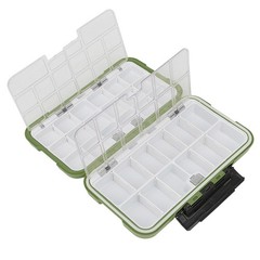 ABS Waterproof Fishing Tackle Box Bait Lure Hooks Storage Case Organizer Con DSO