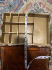Vintage Plano 2-sided tackle storage organizer box