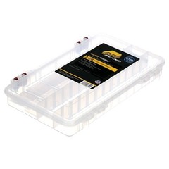 (2 pack) ProLatch Stowaway Large Clear Organizer Tackle Box, Large, Clear