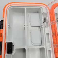 Waterproof 2-Sided Fishing Tackle Box/ Storage Box 7.1oz, Nice Compact Design