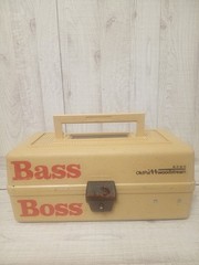 VTG Bass Boss Old Pal Woodstream 6200 Spinner Tackle Box Fishing Storage FISH