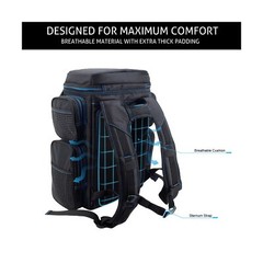 Evolution Fishing Drift Series Tackle Backpack – Blue, 3600 Size, Outdoor