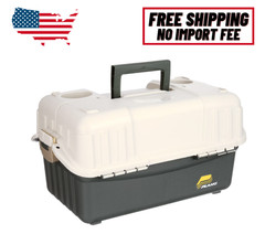 Plano 6-Tray Hip Roof Large Tackle Storage Box, Green/Sand