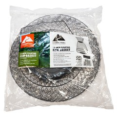 15 in x 21 inCollapsible Floating Wire Fishing Basket with Trap Doors and Handle