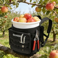 Fishing Bucket Backpack with Rod & Plier Holder and Pockets for Fishing, Hunt…