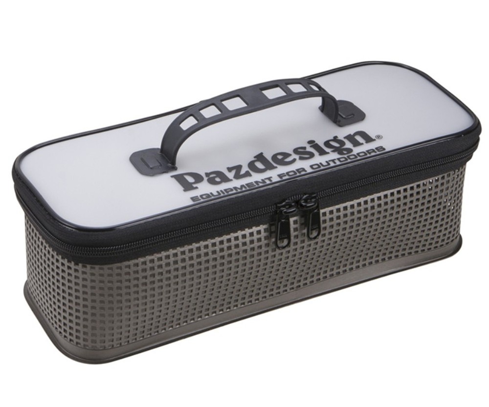 Paz Design PAC-406 Tackle Box Mesh System Case Long Gunmetal (1283)