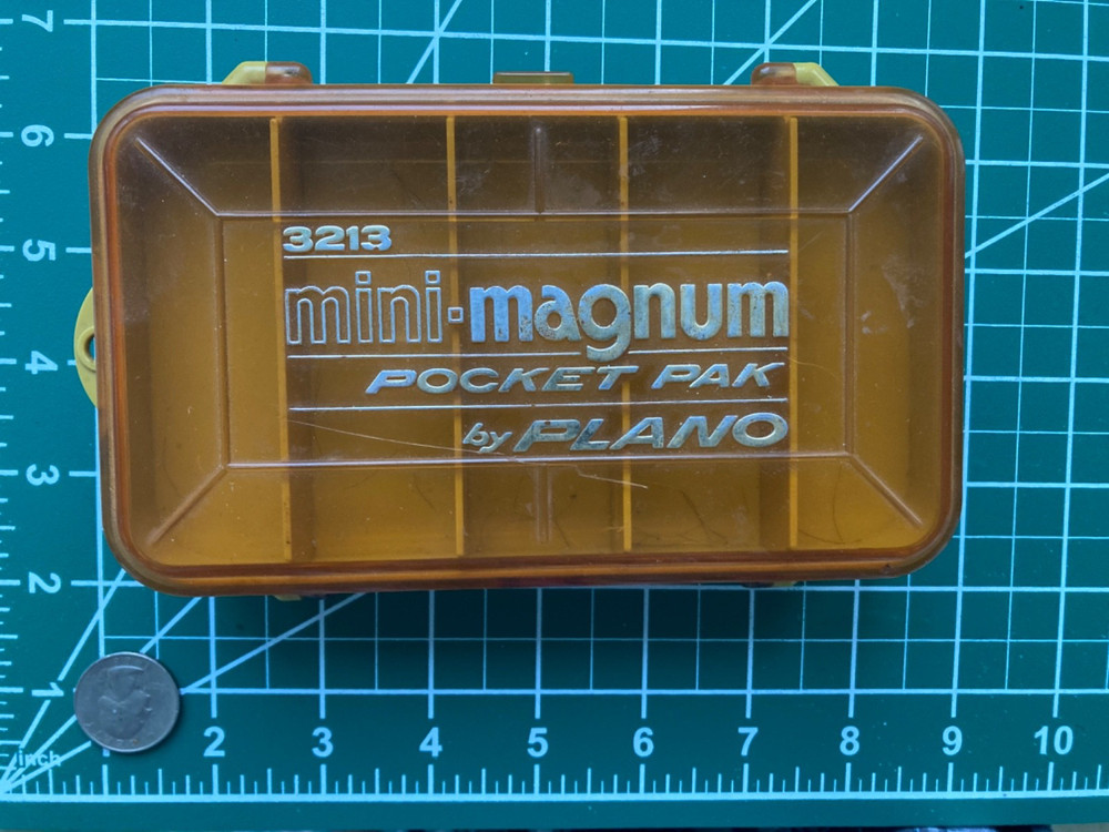 Mini-Magnum Pocket Pak By Plano #3213 Double Sided Fishing Tackle Box