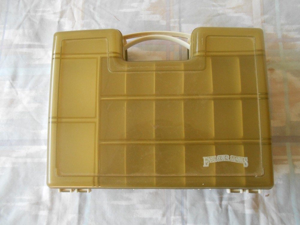 L@@K! South Bend Portable Fly Fishing Double Sided Tackle Box for Lures & Flies