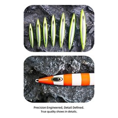 Iron Plate Lure UV Glow Effect Fast Water Cutting Design 150g 300g 450g 600g