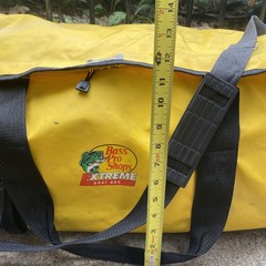 Bass Pro Shops Extreme Boat Bag Duffle Yellow Deck Tuff Waterproof ~ 29x15x12
